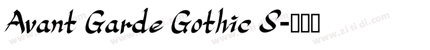 Avant Garde Gothic S字体转换